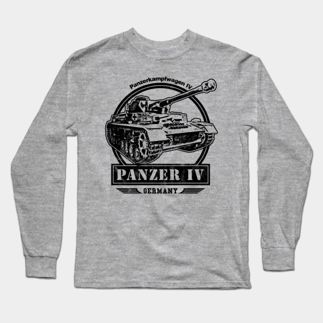 Panzer 4 - German WW2 Tank Long Sleeve T-Shirt by rycotokyo81